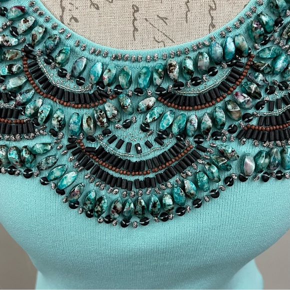 Leo Guy bead embellished knit top - Picture 5 of 9